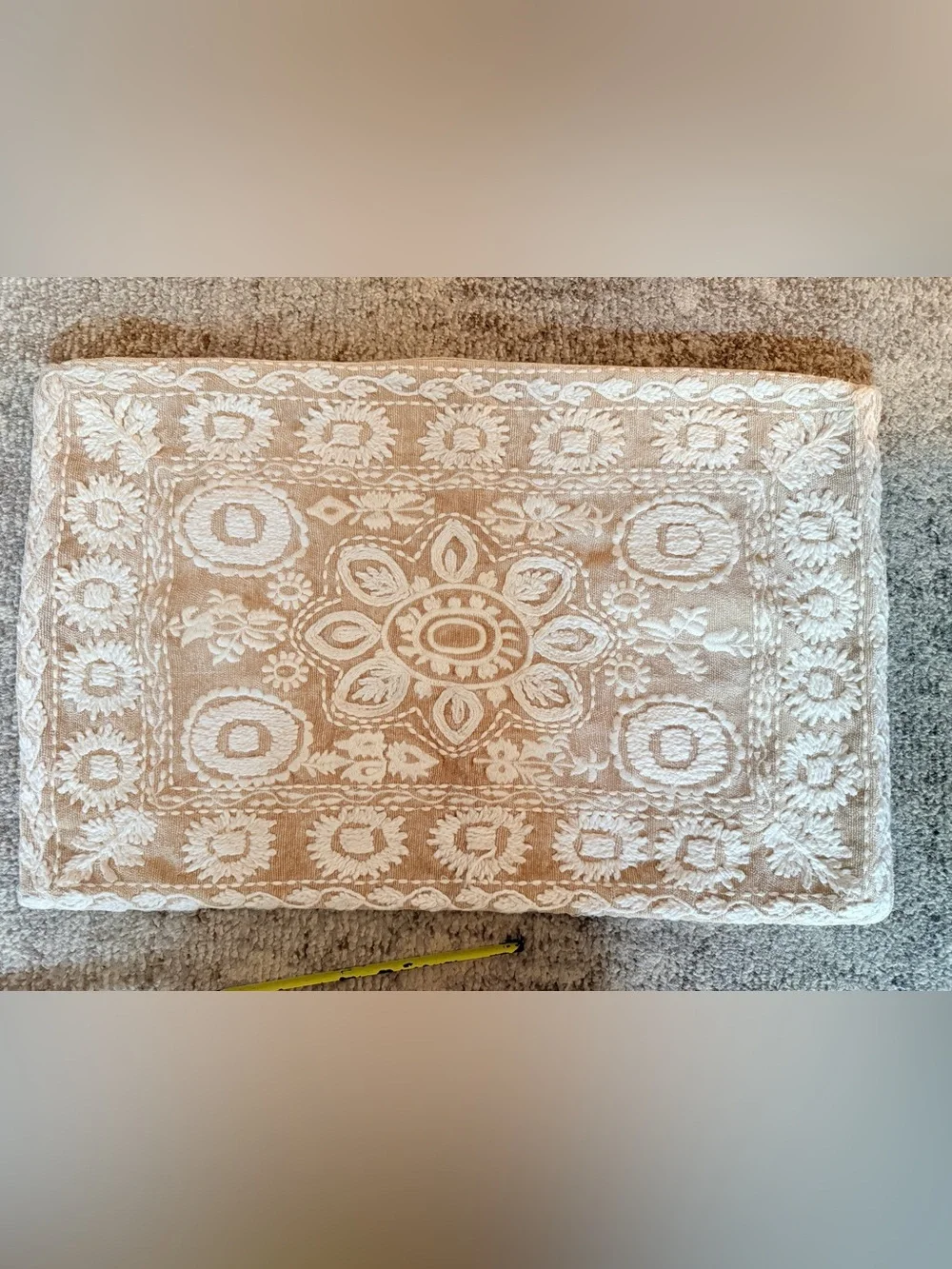 Pottery Barn - Lyla Embroidered Lumbar Pillow Cover